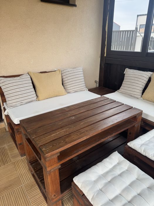 Градински сет от масивно дърво