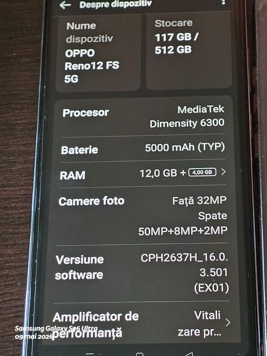 Oppo Reno 12 FS -512 GB / 12 GB Ram Impecabil