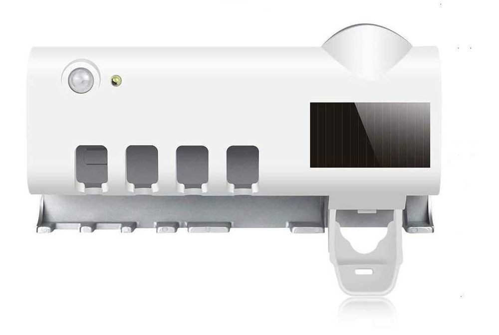 Suport periute si pasta de dinti cu functie de sterilizare