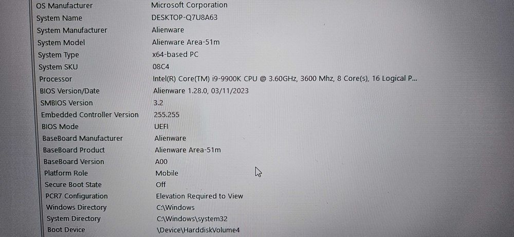 Alienware Area-51m, i9-9900K, RTX 2060, 56GB RAM + Комплект Alienware