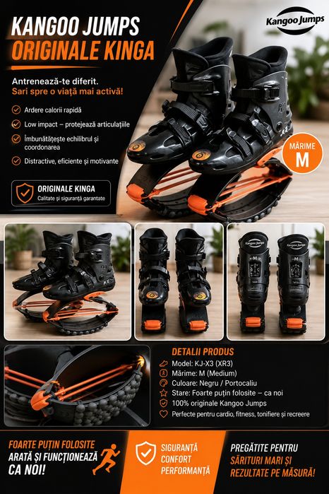 Vând ghete originale Kangoo Jumps KJ-X3 (XR3) – Mărimea M