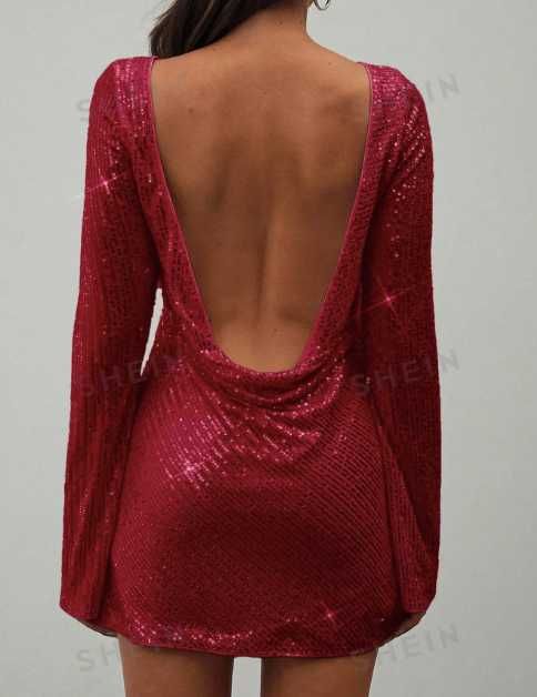 Rochie de Petrecere cu Paiete – Look Seducător pentru Seara Perfectă!