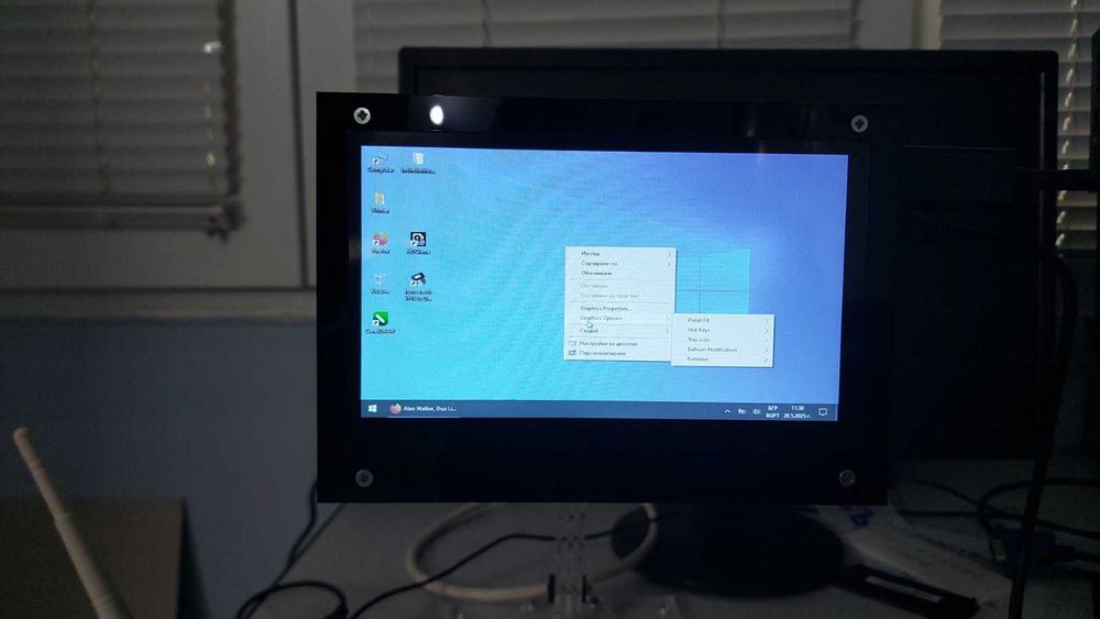 Монитор 7 инчов  1024x600, HDMI,Touch Screen