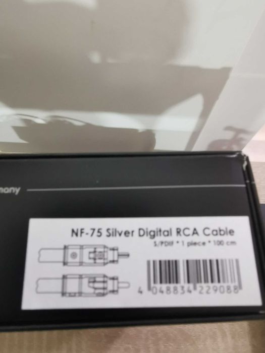 Viablue NF-75 Silver Digital RCA Cable T6s RCA 22908 1m
