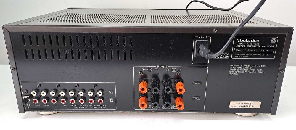 Amplificator Technics SU-V650 – Class AA – VC-4 – Consum 670W – Japan