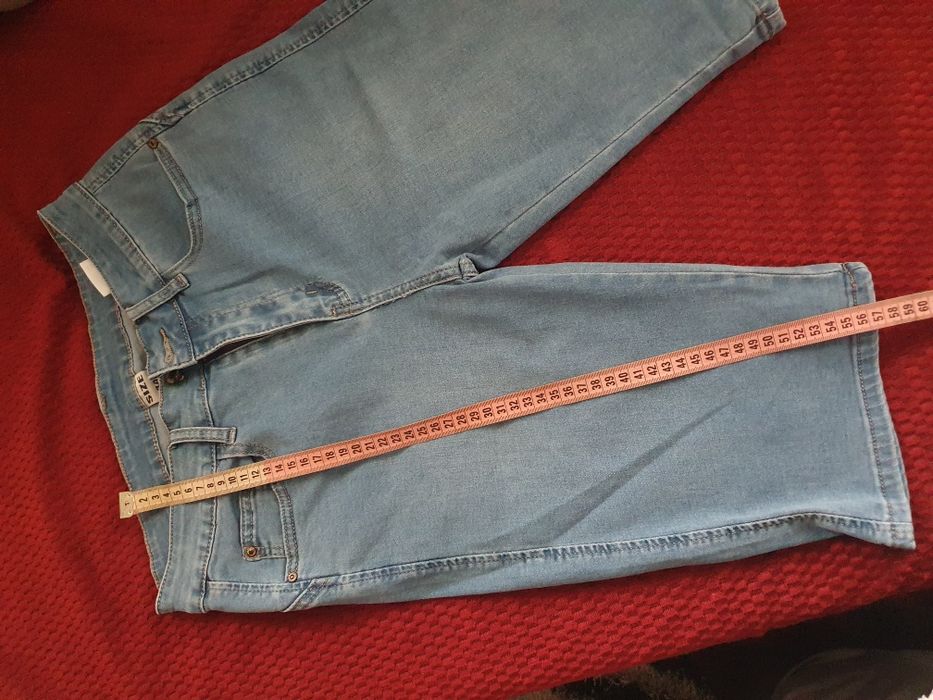 Дънкови ластични бермуди