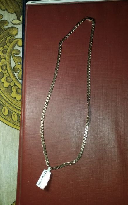 Lant si cruce aur 14k