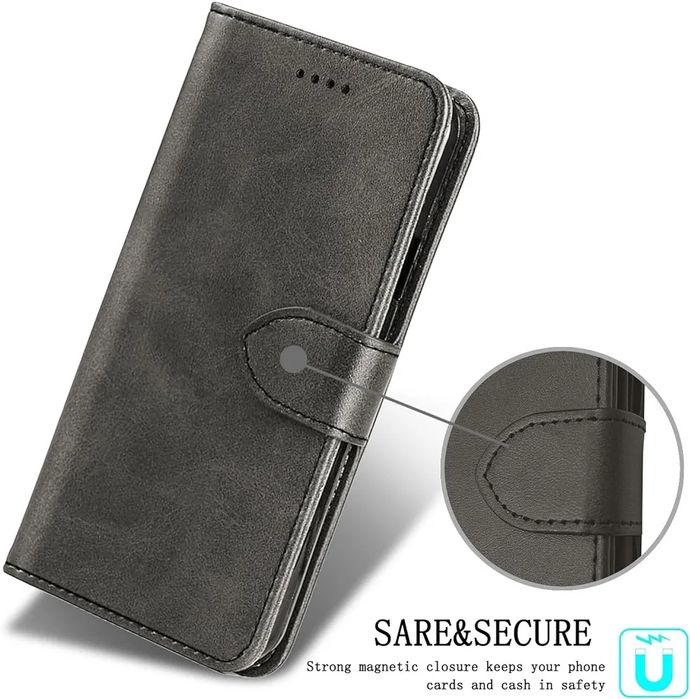 Husa portofel Samsung Galaxy A25 5G + folie de sticla securizata