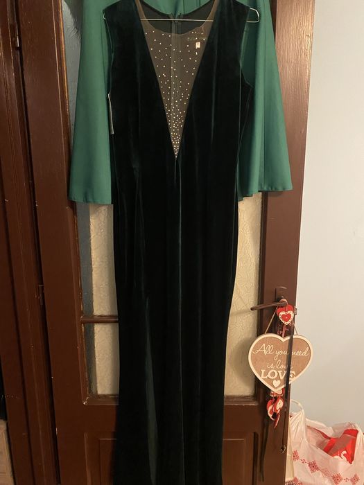Rochie de cartifea verde de la Casa wanda Marimea48