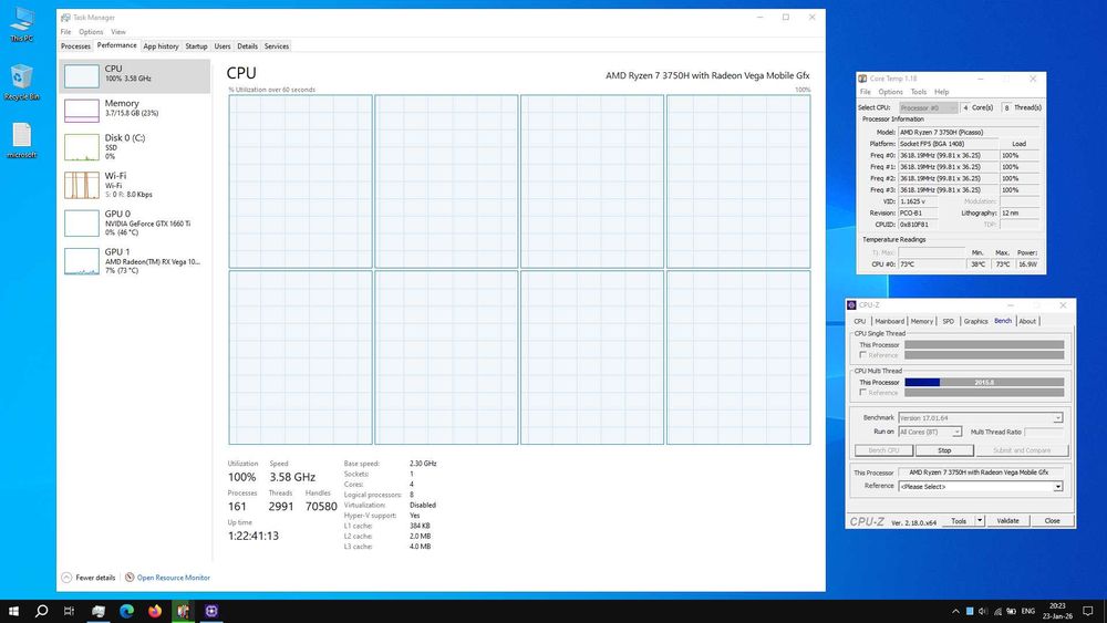 Laptop gaming ASUS TUF Ryzen7 3750H, 17.3", 16GB, 512GB, GTX1660Ti 6GB