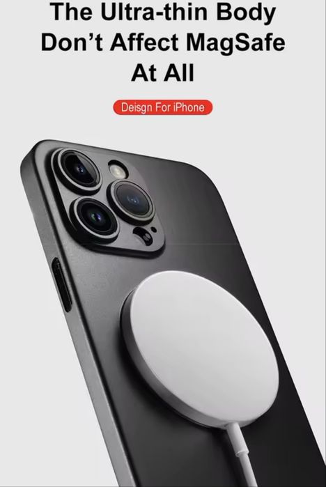 Най-тънкият кейс за Iphone 16,15,14,13,12 всички модели 0.3mm 7цвята