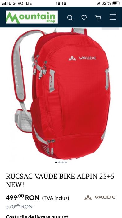 Rucsac Vaude Bike  Alpin 30+5