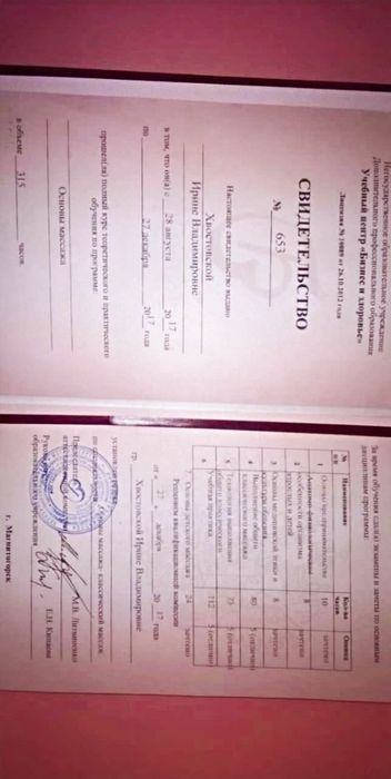 Оздоровительный массаж. Атырау.