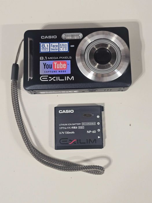 Y2K Aparat foto digital compact Casio EX Z9 8.1MP 3xZoom