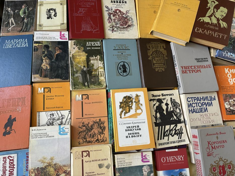 Книги художественная и словари