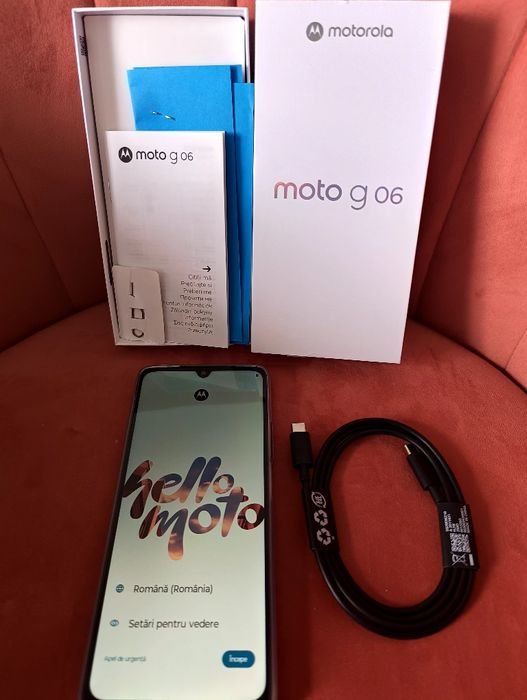 Smartphone Motorola G06 nou,în cutie,cu acte(nu iPhone 17, Samsung ultra)