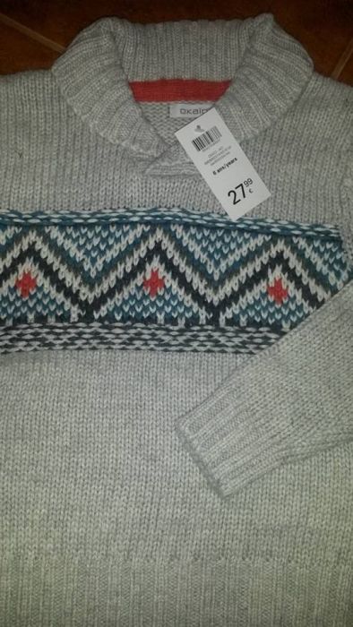 W3: Pulover Okaidi Italia, gros, ideal pentru iarna, 6 ani, 116 cm