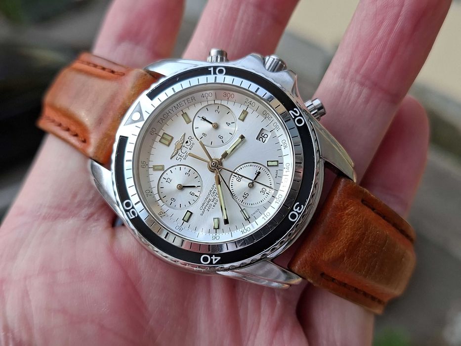Ceas Sector No Limits SGE600 Cronograf Safir Swiss 27 Jewels