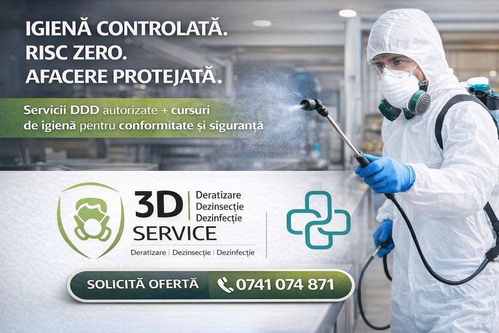 Sevicii Deratizare/Dezinsectie-CURSURI DE IGIENA   Acreditate