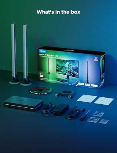 Ново Govee Sync Box с CogniGlow, RGBIC осветление, HDMI 2.1, 8K/4K