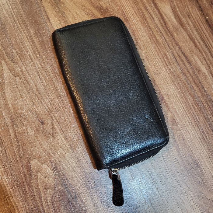 Естествена кожа органайзер карти и калъф за телефон