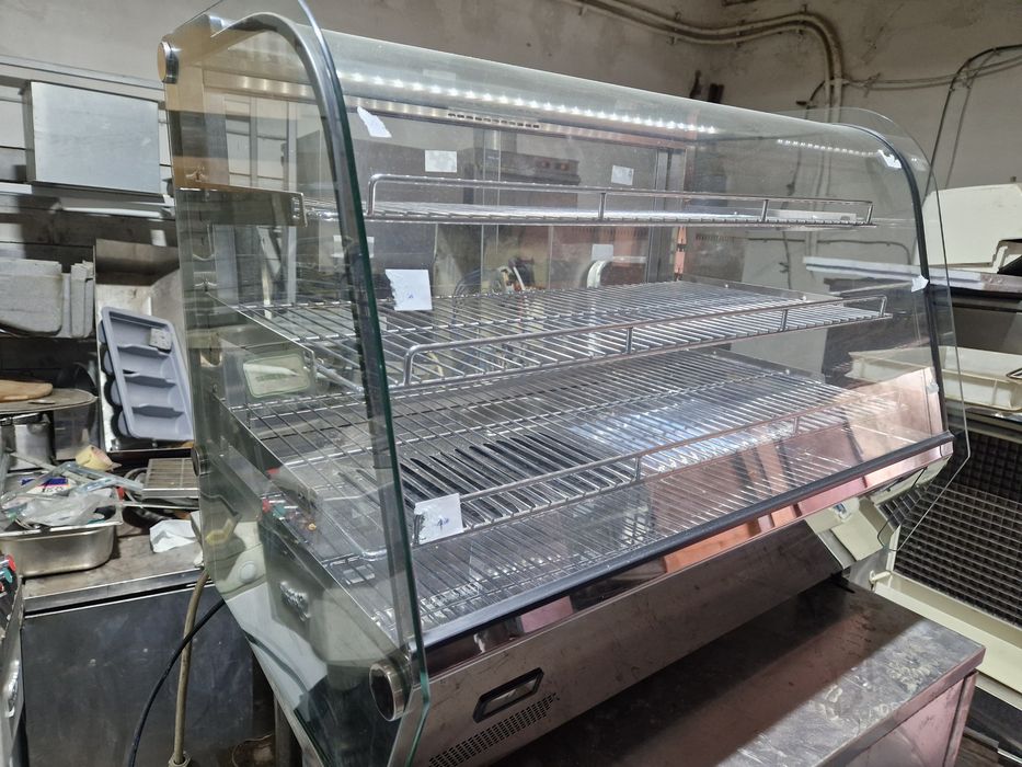 Dulap cald, masa calda expunere, bain Marie cu vitrina