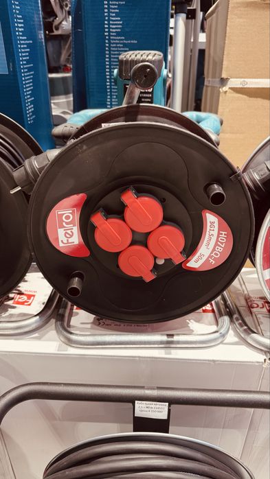 Удлинительный кабель, спиральный, Feirol 114048; 50 м; 3х1,5 мм²