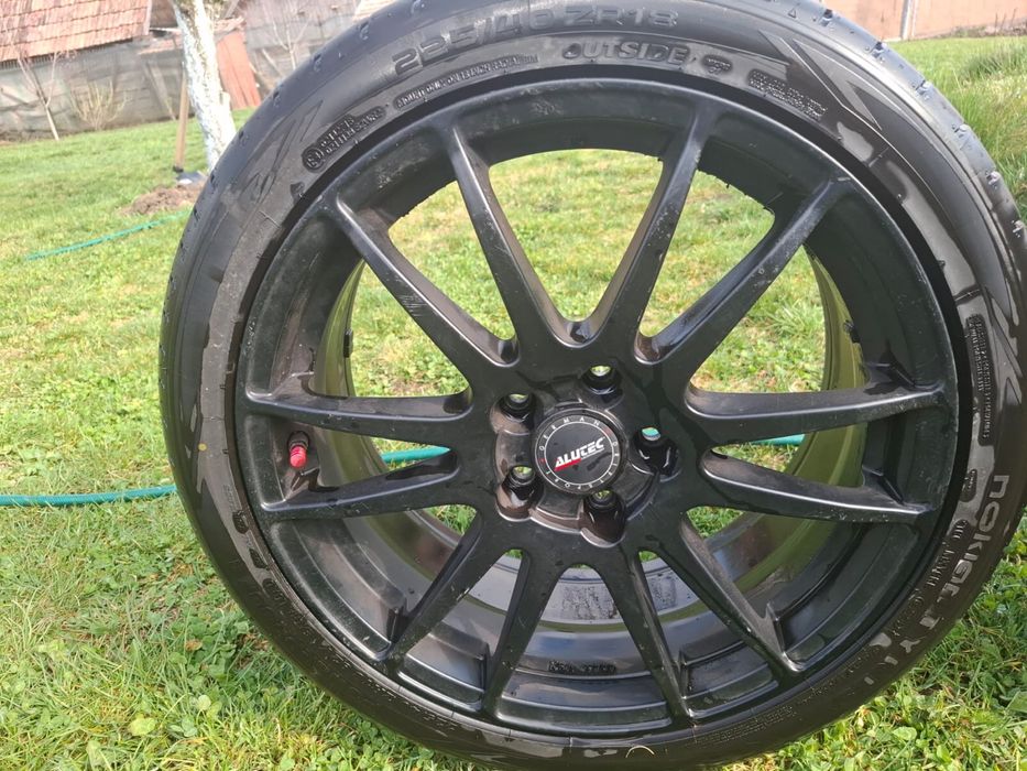 JANTE ALUTEC r18 cu cauciucuri de vara aproape noi