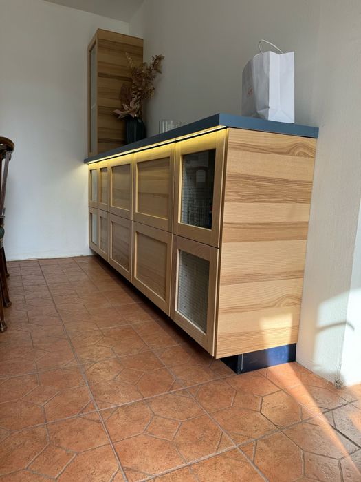 Mobila bucatarie ikea cu fronturi din lemn noua