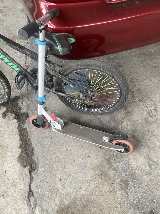 Детские велосипед и самокат