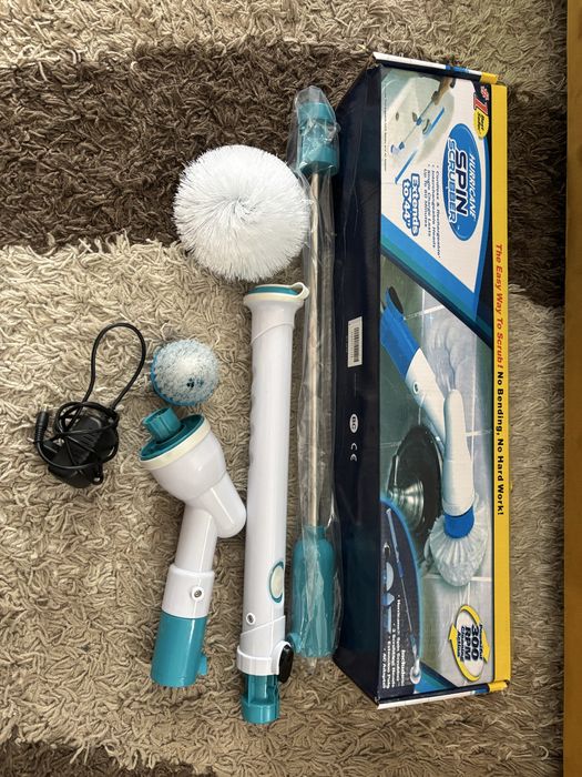 Електрическа четка за почистване на баня Spin Scrubber + приставки