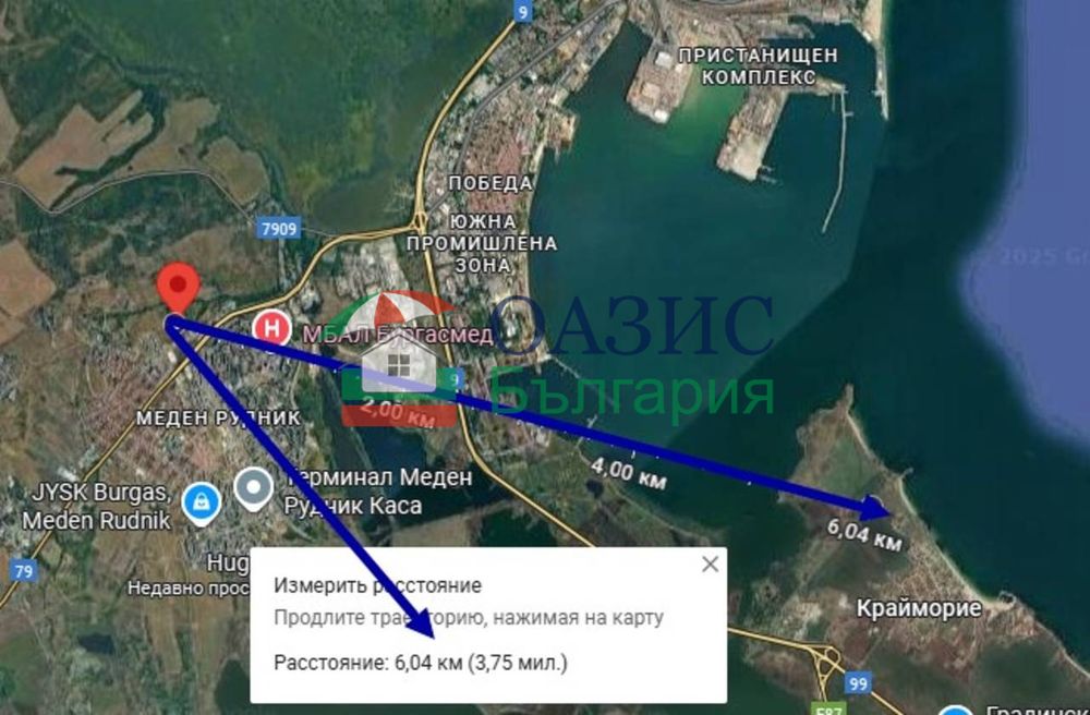 Апартамент с 1 спалня и двор (18 кв.м.) в комплекс "Forest View", ж.к. Меден Рудник, зона Д, Бургас, 63.55 кв.м.,