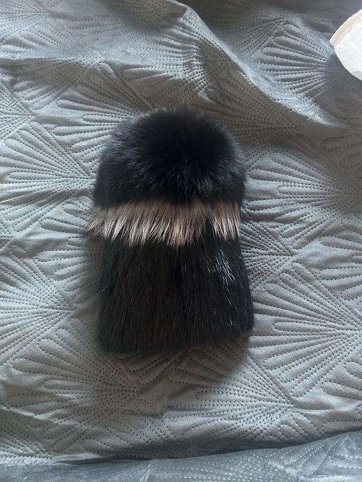 Шапка с стествен косъм, лисица