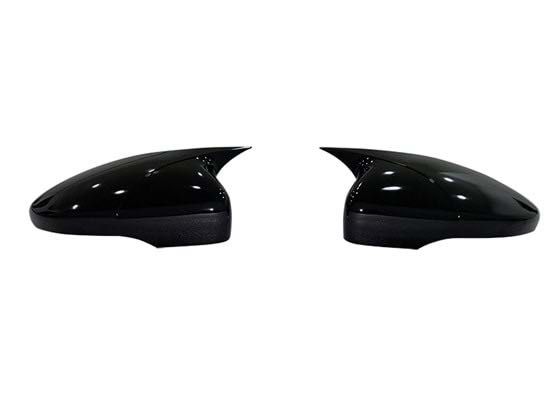Capace oglinzi Batman Style compatibile cu VW Passat CC 2008-2017 Negru lucios