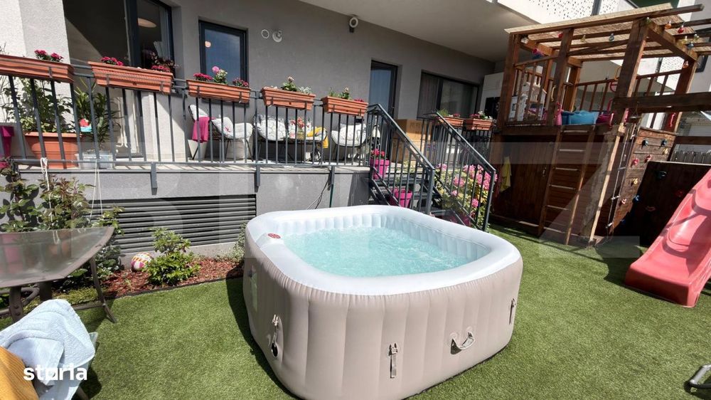 Apartament 3 camere cu gradina, terasa si parcare langa Baza Sportiva