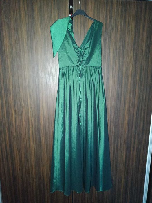 Rochie elegantă Cristina verde smarald, mărimea 40
