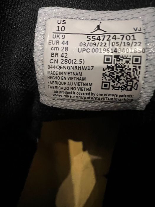 Jordan 1 Mid taxi 44 номер