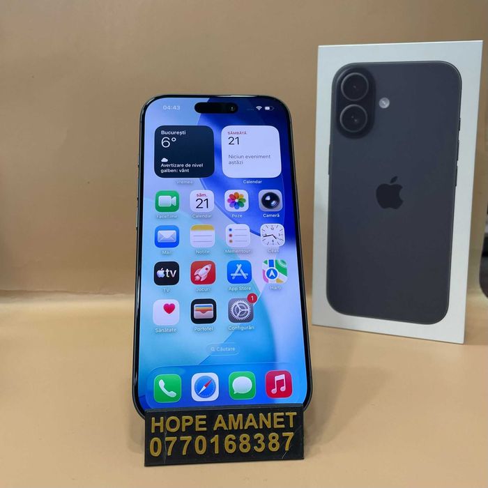 Hope Amanet P4 iPhone 17 / 256GB Baterie 100% 0 cicluri NOU!