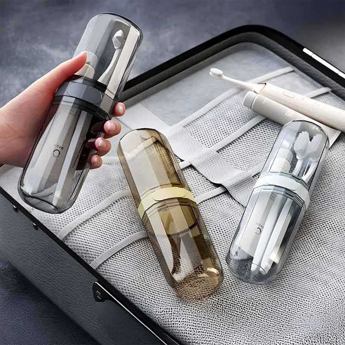 Калъф за четка за зъби и паста – кутия с капак 2 в 1