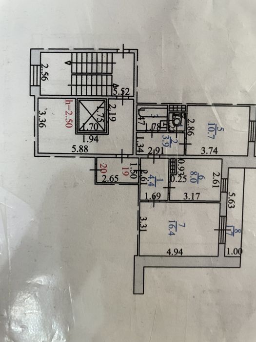2х комнатная квартира . Восток-5