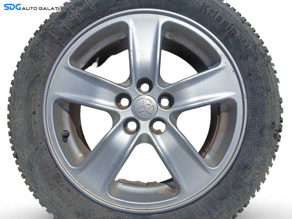Set 4 Jante Janta Roata Roti Aluminiu 205 55 16 R16 Toyota Verso-S 2009 - 2016 (PZ474T0670Z 16FHx6.5J ET45) [JNT0014]
