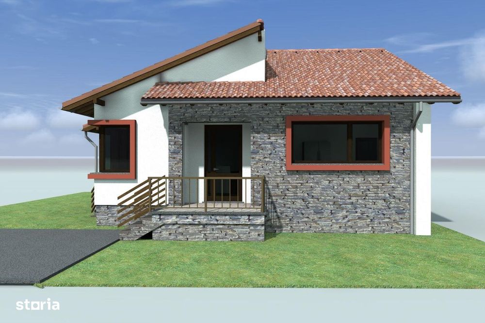 Casa noua single, 9 arii teren,  4 camere, gard, pivnita  Livezeni