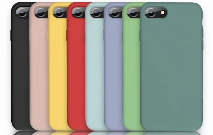 Iphone 8/7 SE 2020 Husa Din Silicon cu Interior de Catifea/Piele