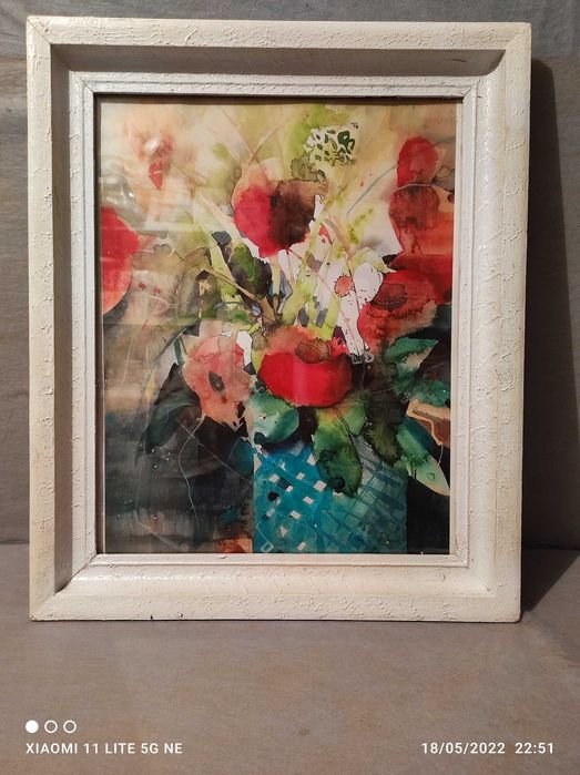 Картина с рамка и стъкло