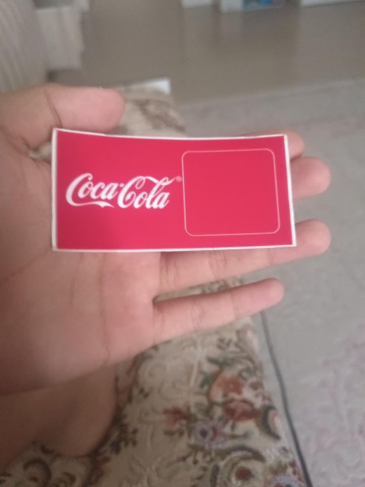 Coca cola наклейка,