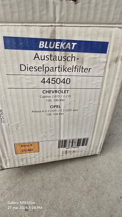 DPF Opel Antara 2.2