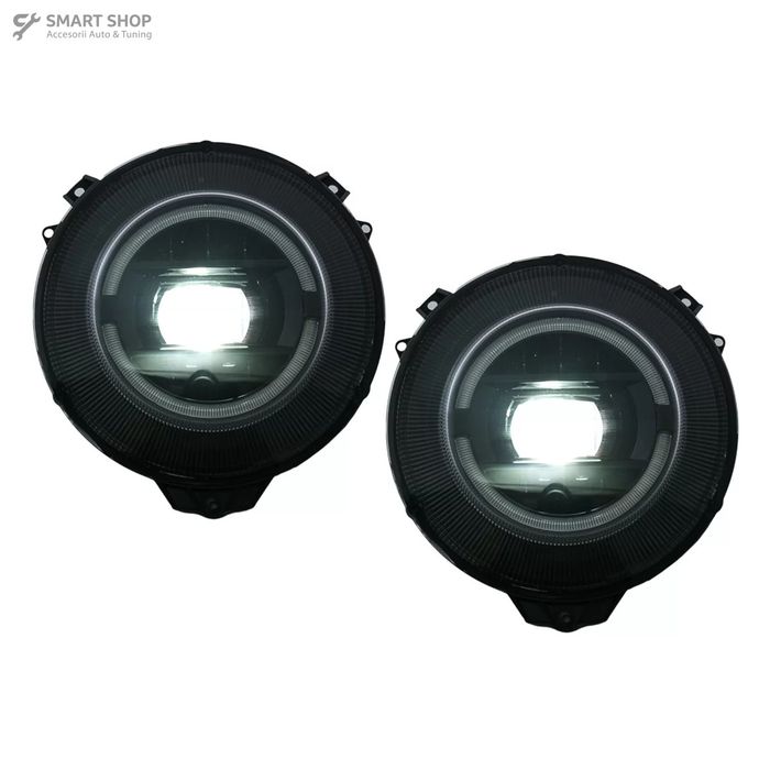 Faruri Bi-Xenon Look Mercedes G-Class W463 (2007-2017) Negru Facelift
