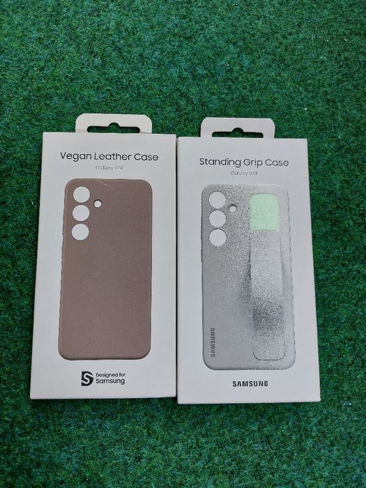 Кейс калъф гръб Standing Grip and Leather case за Samsung Galaxy S24