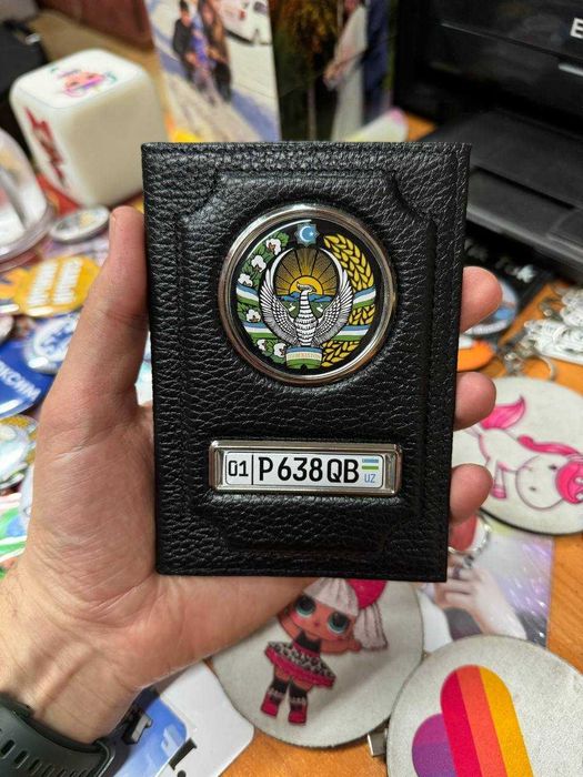 Авто обложка для документов с вашим гос номером. Печатаем под заказ.