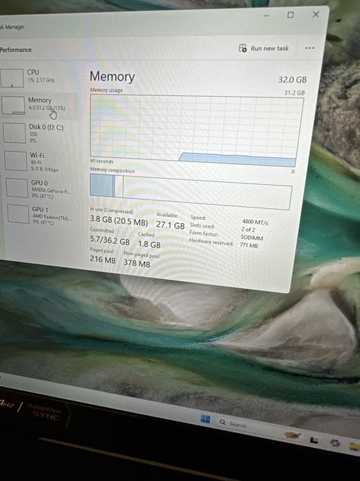 Laptop Gaming ASUS TUF A17, Ryzen 7 , RTX 3070-140w, DDR5 , Impecabil